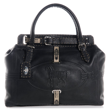 Fendi Calfskin Romano Selleria Villa Borghese Tote Black 1 of 8