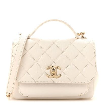 Chanel Caviar Quilted Small Business Affinity Flap White 1 of 13