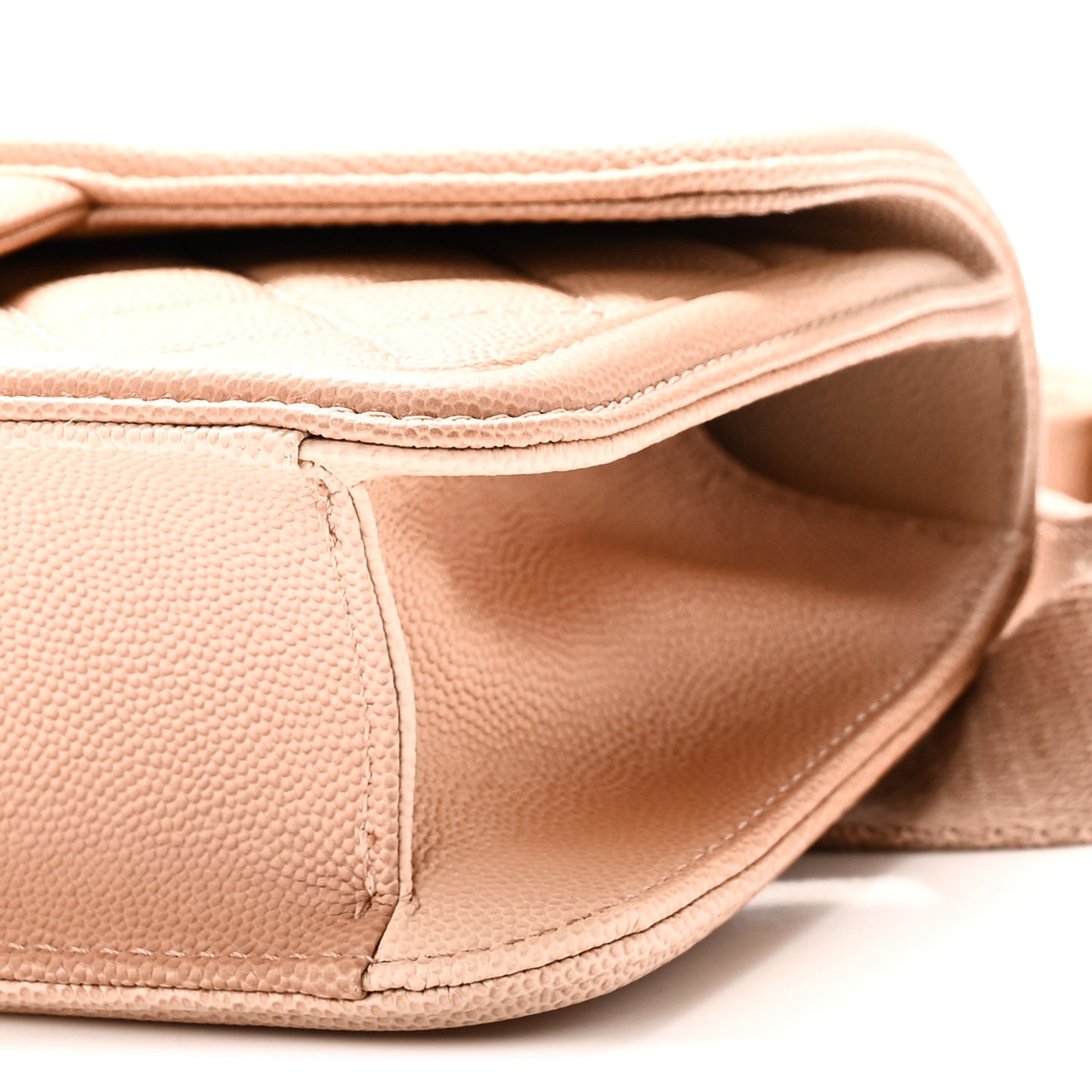 Caviar Quilted Sunset On The Sea Waist Bag Beige