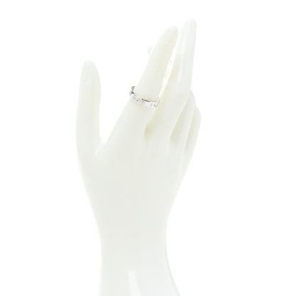 Cartier 18K White Gold Diamond 4mm Happy Birthday Band Ring 54 6.75 2 of 5