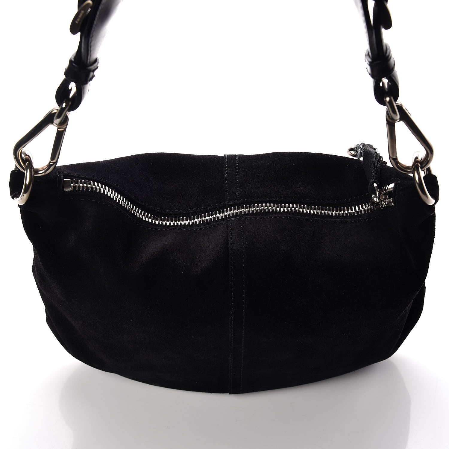 Prada Scamosciato Suede Hobo Black 9 of 13