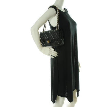 Chanel Caviar Quilted Medium Double Flap Black 2 of 8