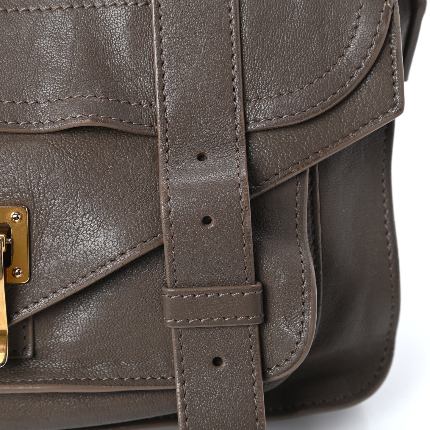 Lambskin Tiny PS1 Satchel Smoke
