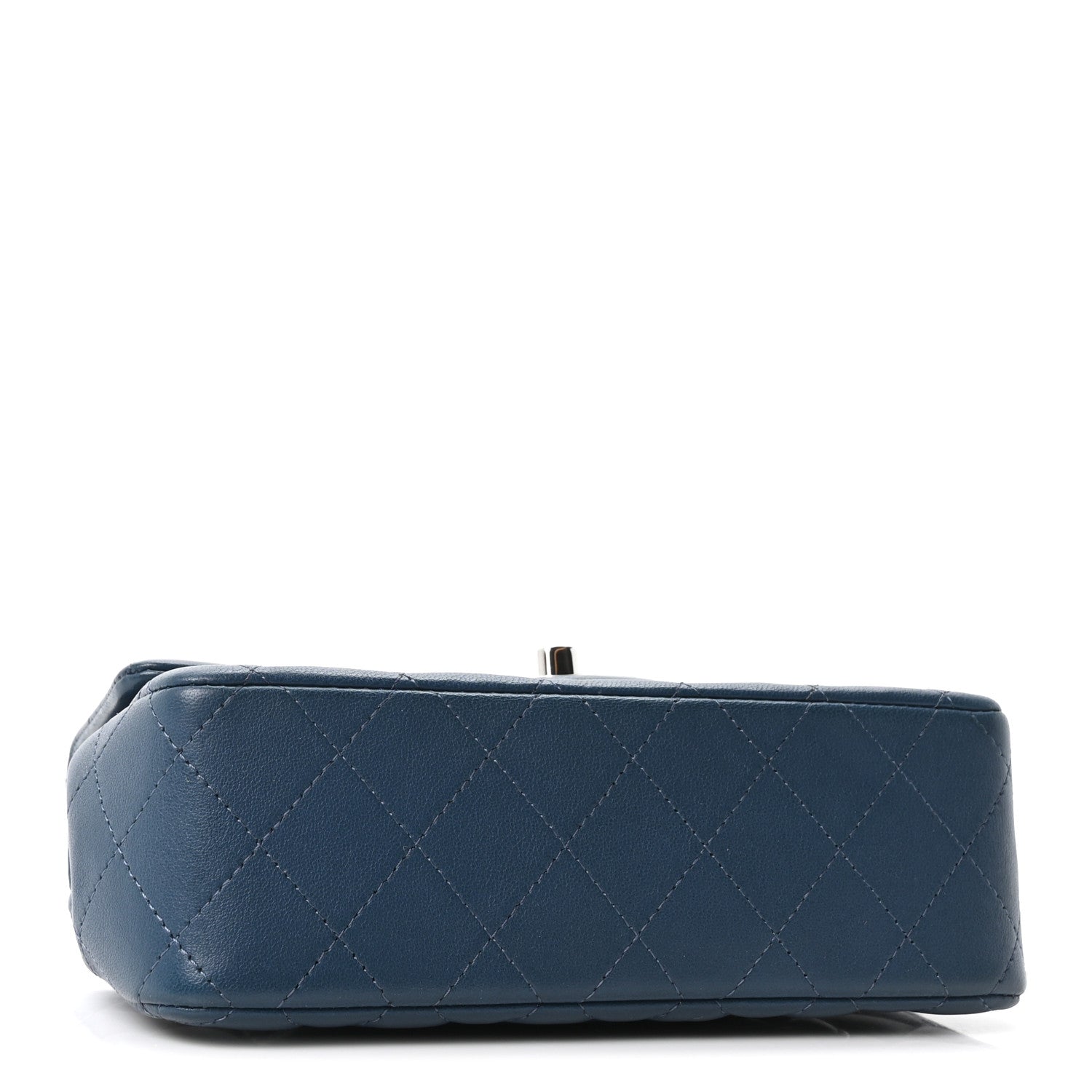 Chanel Lambskin Quilted Mini Rectangular Flap Blue 4 of 10
