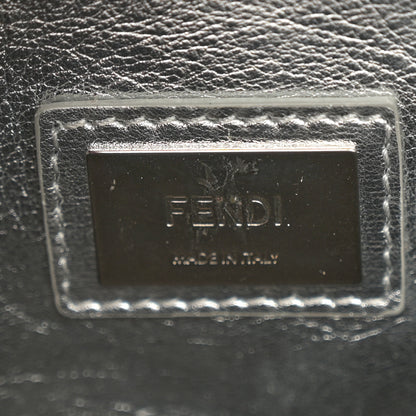 Fendi Vitello Catalan Mirror Medium Peekaboo Iconic Satchel Argento 7 of 10