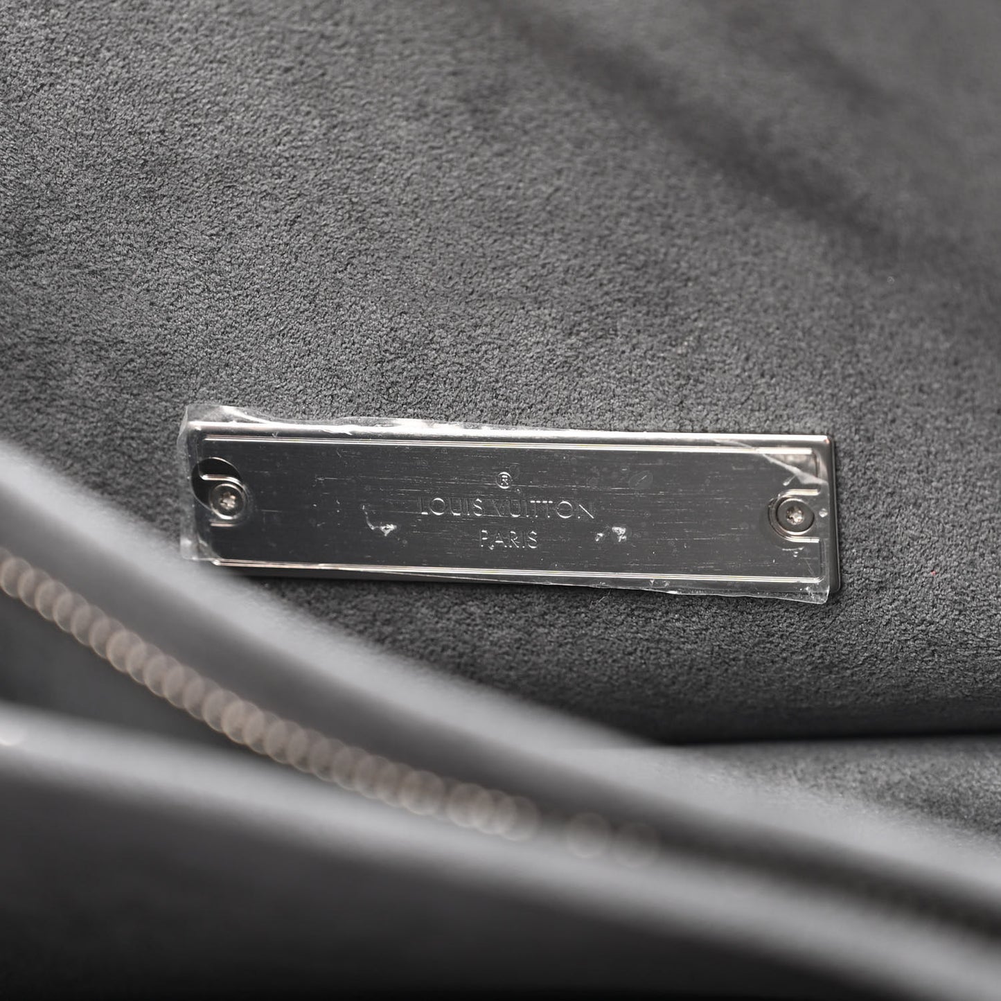 Denim Monogram Jacquard Dauphine MM Black