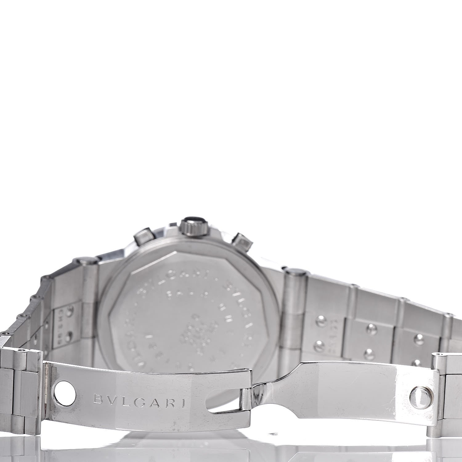 Bulgari Stainless Steel 35mm Diagono Chronograph Automatic Watch Black 5 of 6