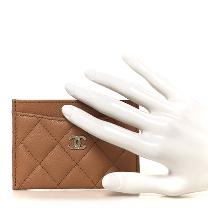 Chanel Caviar Quilted Card Holder Brown 2 of 10