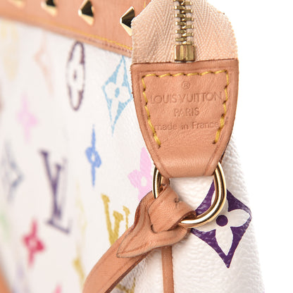 Louis Vuitton Monogram Multicolor Pochette Accessories White 6 of 16