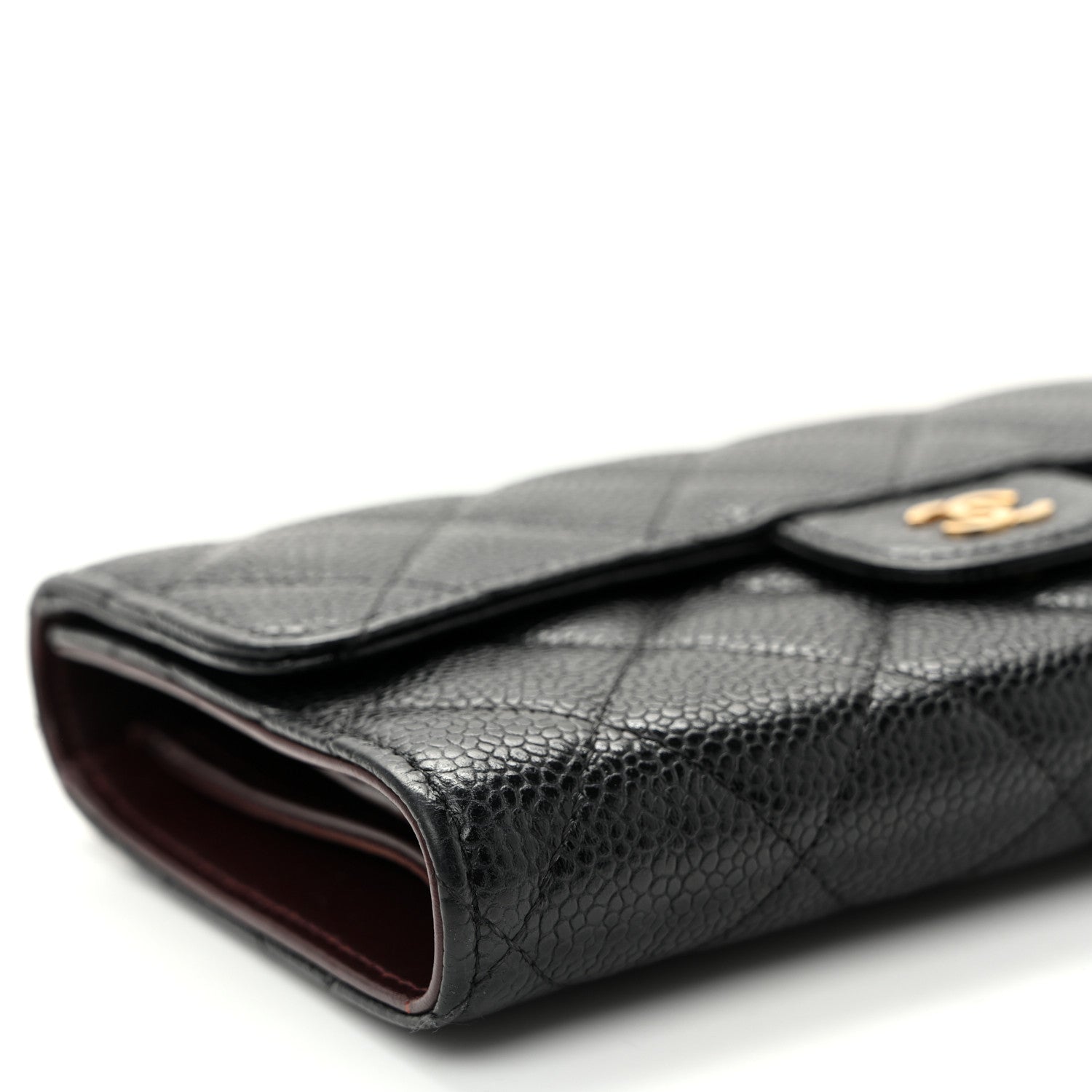Chanel Caviar Quilted Large Flap Wallet Black 10 of 12