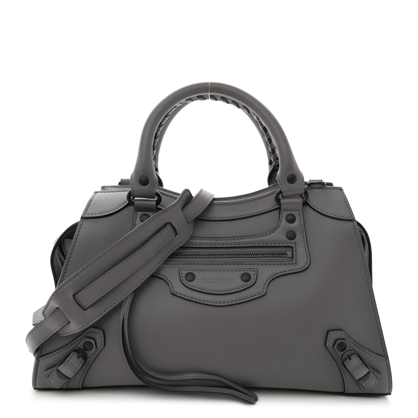 Smooth Calfskin Neo Classic Black Hardware S City Dark Grey