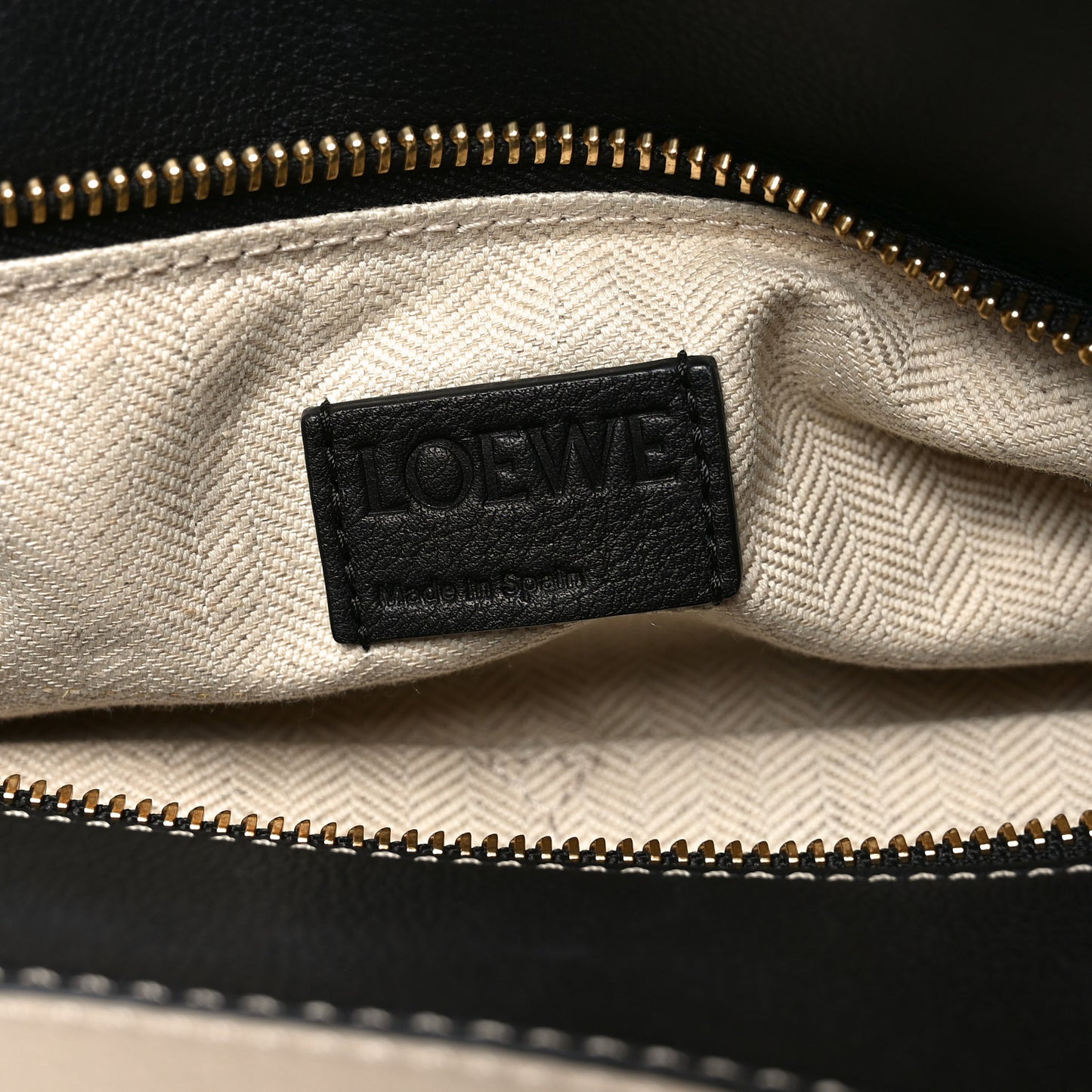 Grained Calfskin Medium Puzzle Bag Amber Light Oat