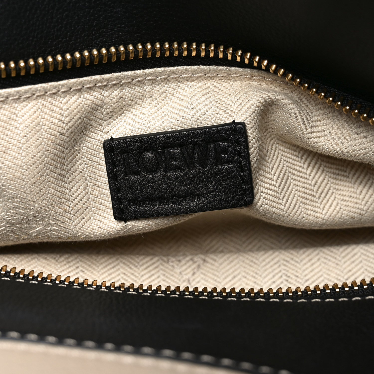Loewe Grained Calfskin Medium Puzzle Bag Amber Light Oat 5 of 8