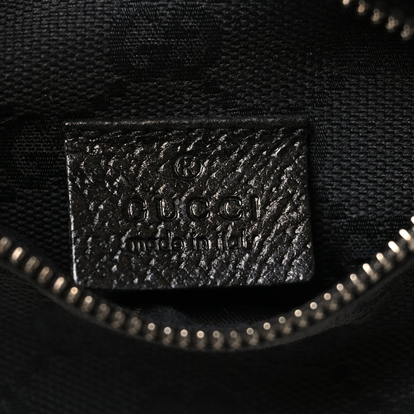 GG Monogram Double Pocket Belt Bag Black