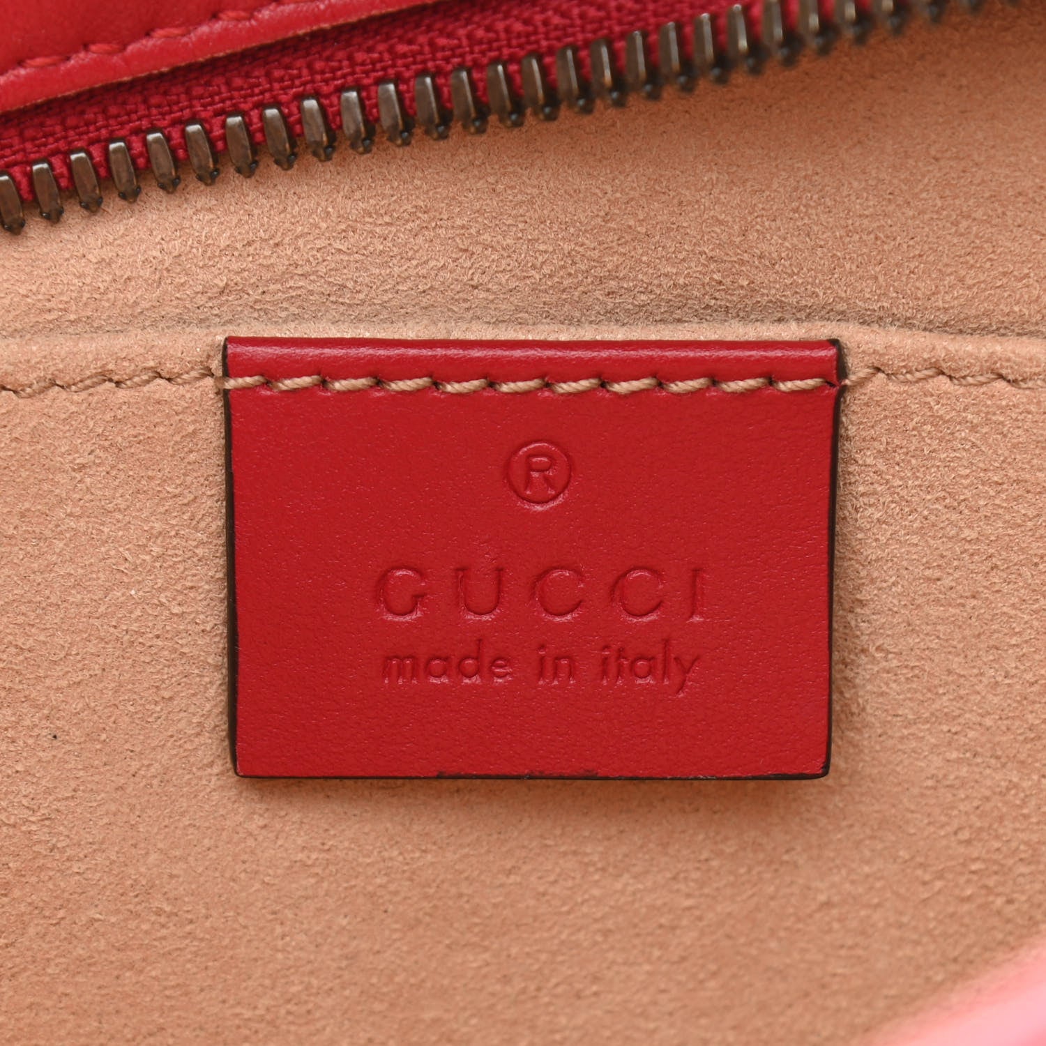 Gucci Calfskin Matelasse Small GG Marmont Chain Shoulder Bag Hibiscus Red 6 of 10