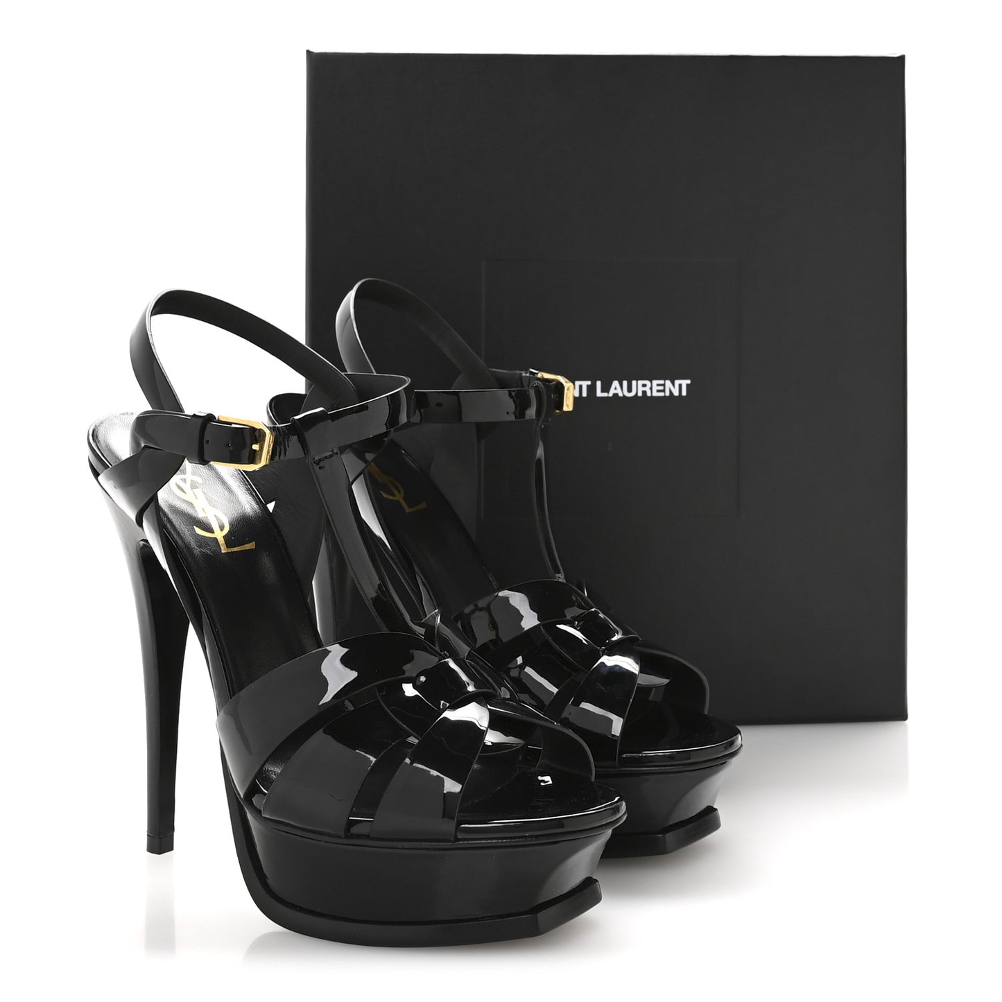 Patent Tribute 105 Platform Sandals 39 Black