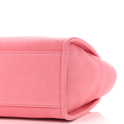 Chanel Mixed Fibers Small Deauville Tote Pink 10 of 10