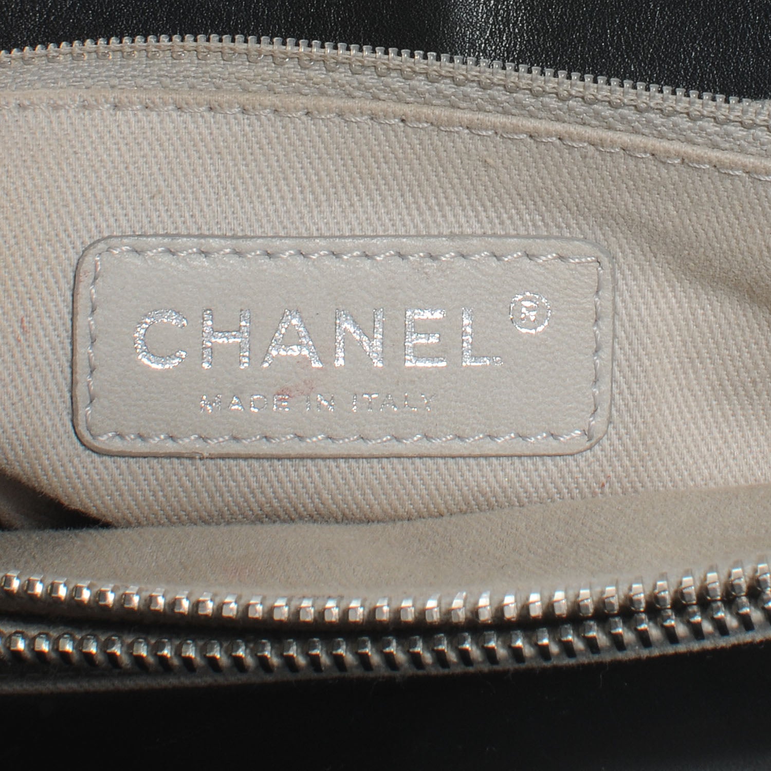 Chanel Aged Calfskin Quilted Be CC Tote Black 6 of 10