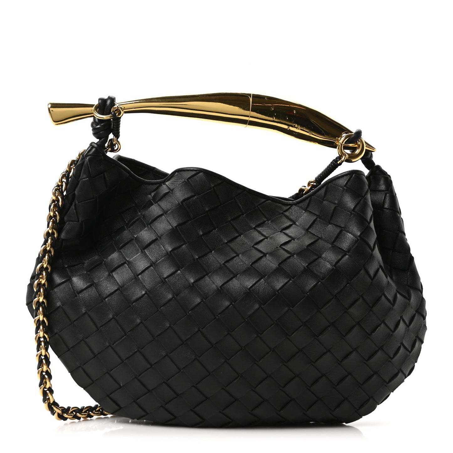 Nappa Intrecciato Sardine With Chain Bag