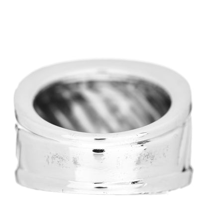 David Yurman Sterling Silver Diamond Cable Cigar Band Ring 47 4.25 4 of 6