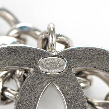 Chanel Enamel CC Chain Belt Silver Black 4 of 5