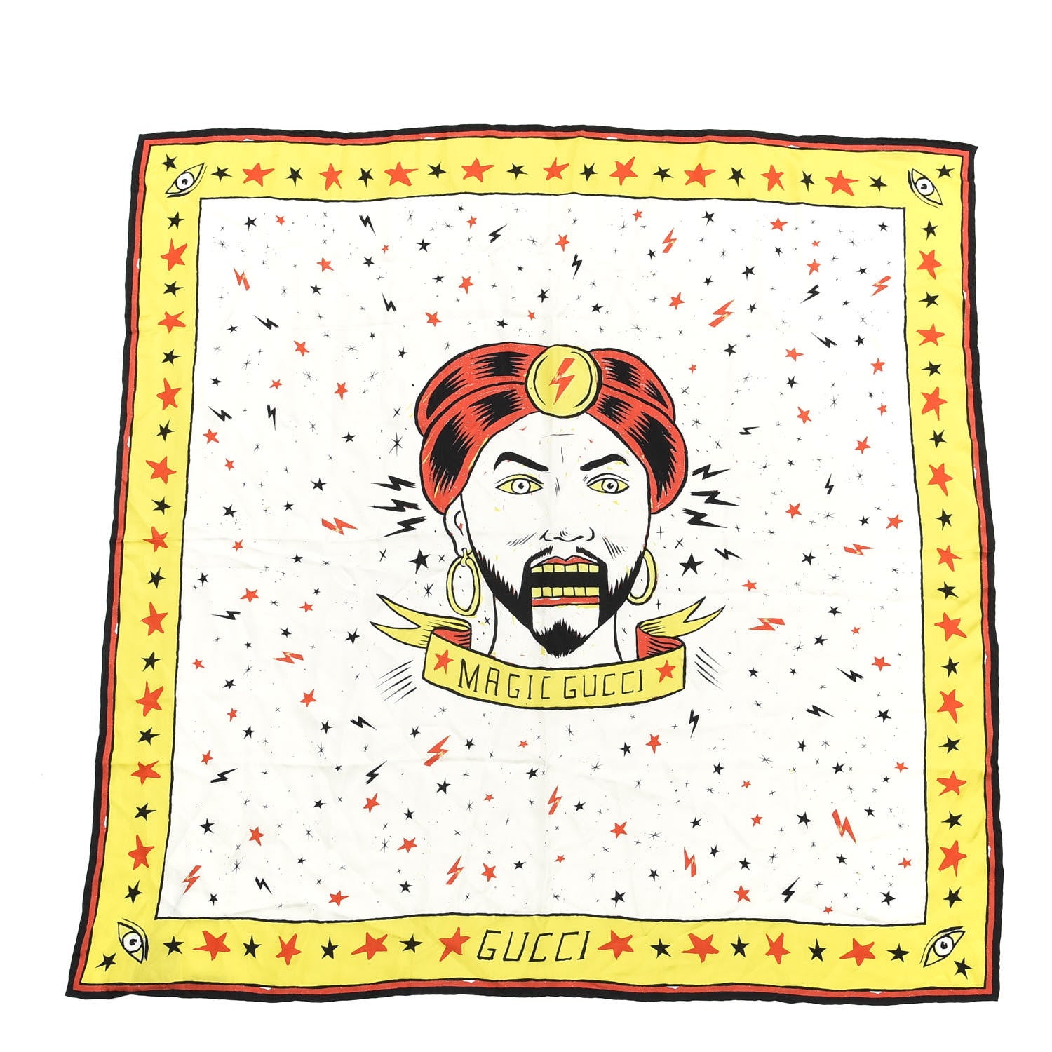 Gucci Silk Magician Print Square Scarf Multicolor 1 of 4