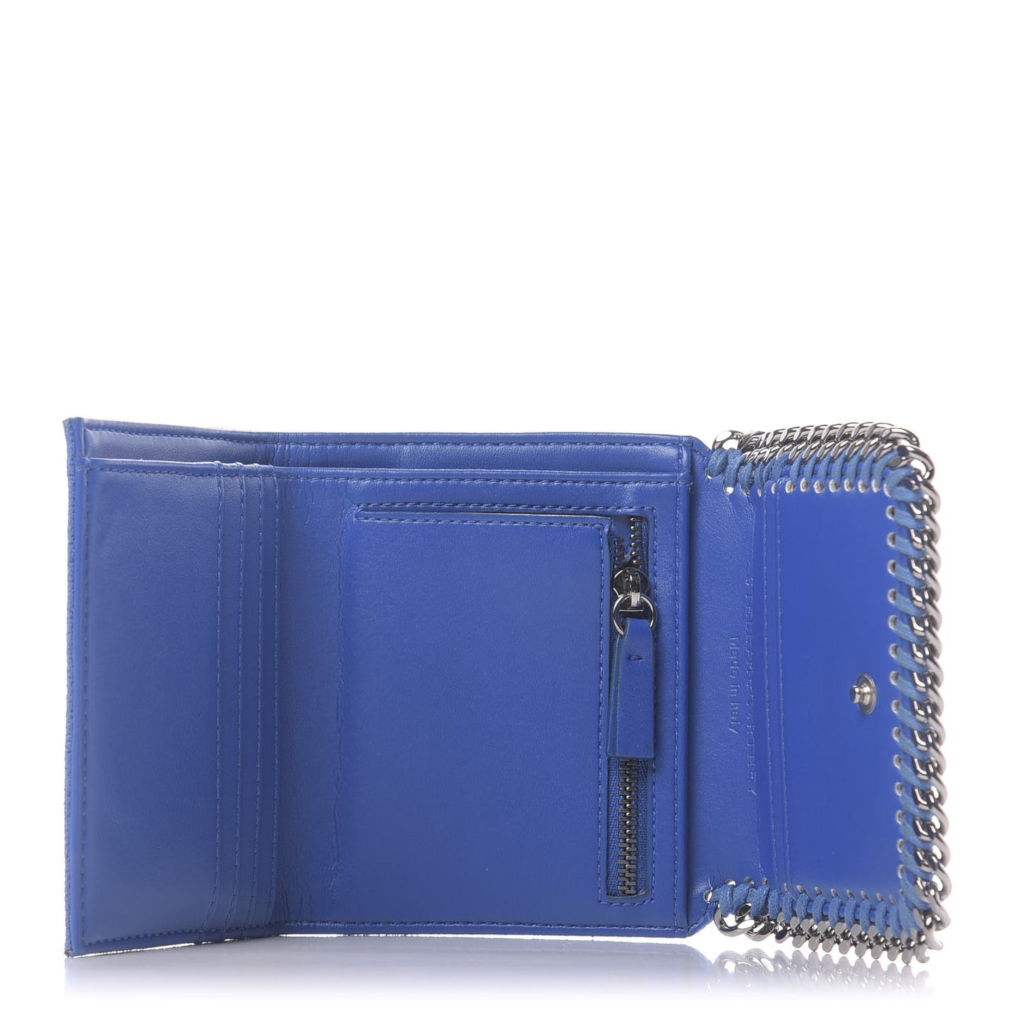 Shaggy Deer Small Falabella Wallet Blue
