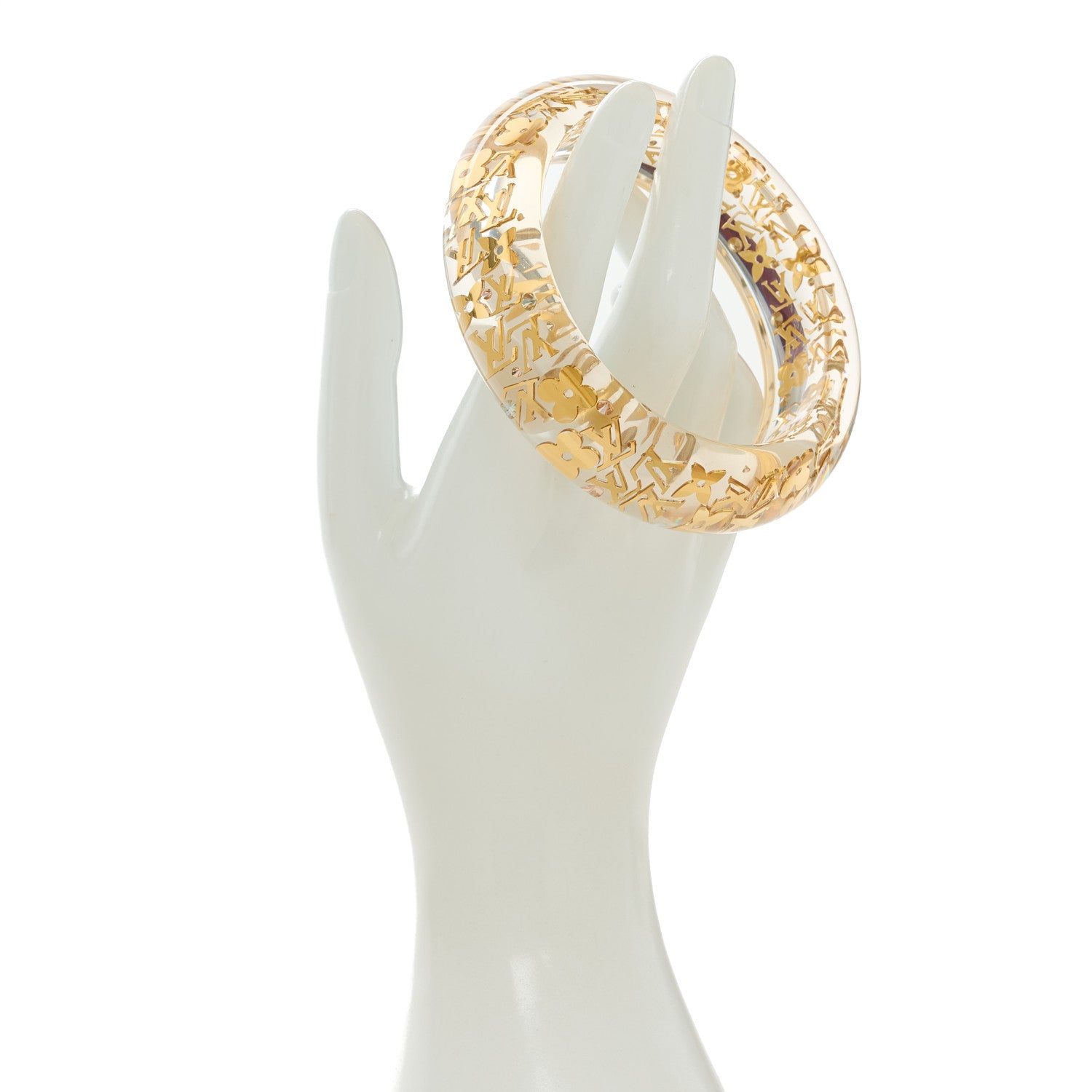 Louis Vuitton Resin Swarovski Medium Inclusion Bracelet GM Transparent 2 of 3