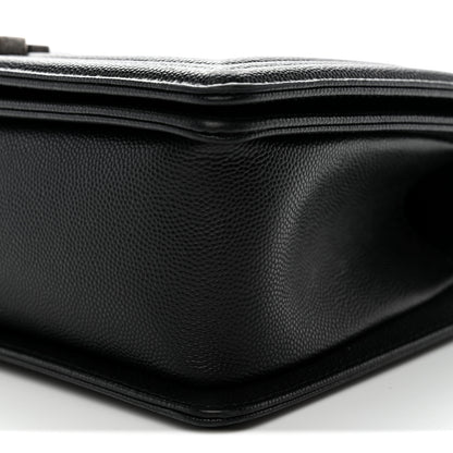 Chanel Caviar Quilted Medium Boy Flap Black 10 of 12