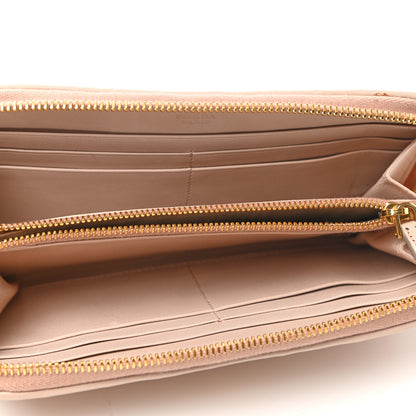 Prada Nappa Gaufre Zip Around Wallet Cipria 5 of 6