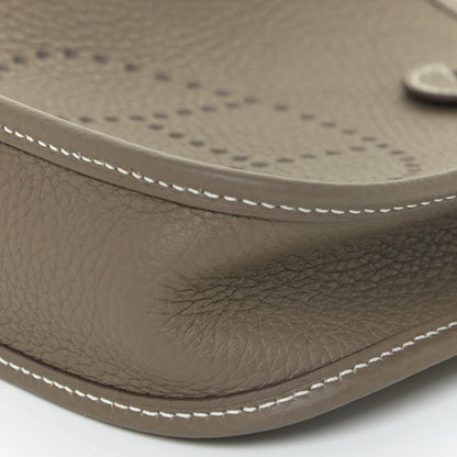 Hermes Taurillon Clemence Amazone Evelyne TPM Etoupe Bleu Indigo 9 of 11
