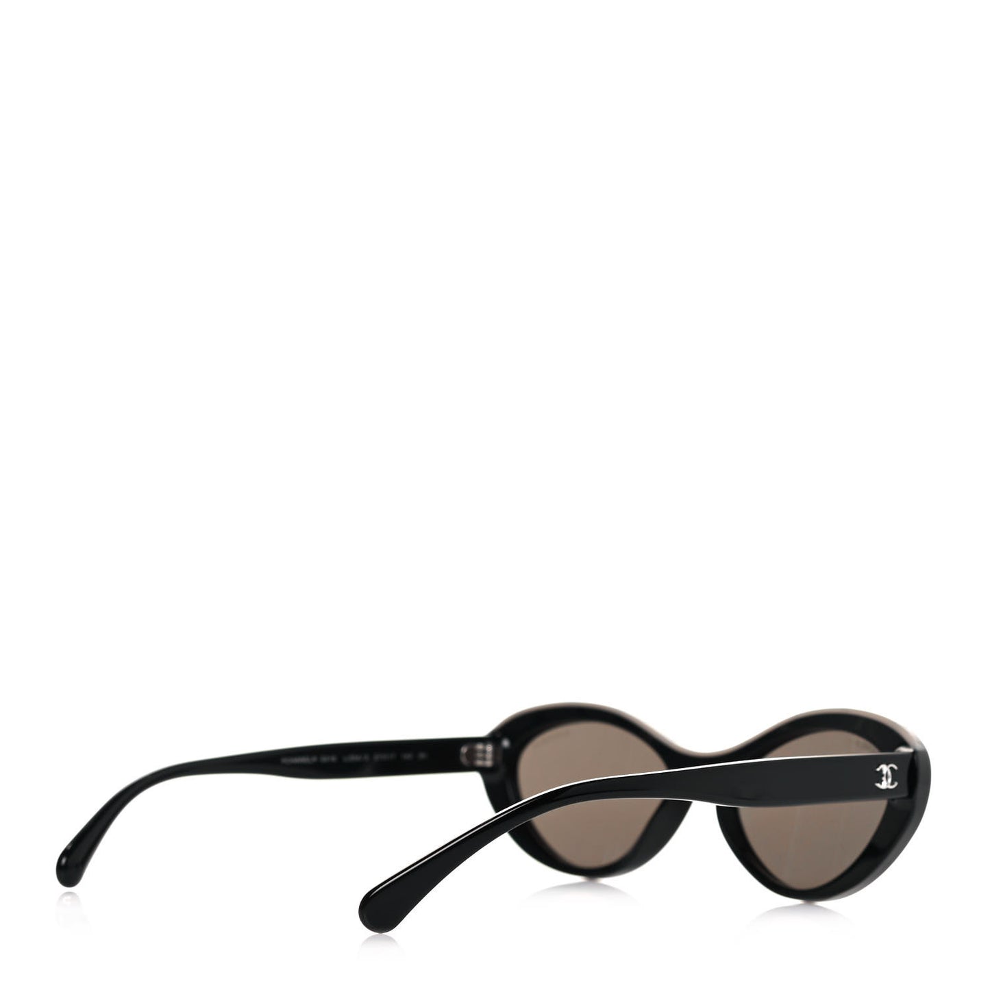 Acetate Oval Sunglasses 5416 Black Beige