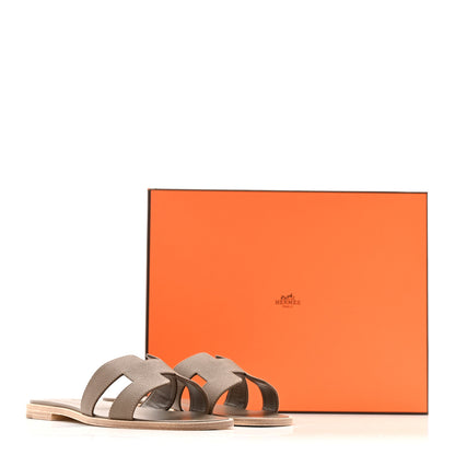 Hermes Epsom Oran Sandals 37 Etoupe 20 of 20
