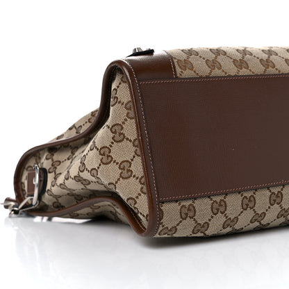 Balenciaga X GUCCI GG Monogram Azalea Calfskin Neo Classic Silver Hardware Medium City Beige Ebony Brown Sugar 8 of 10