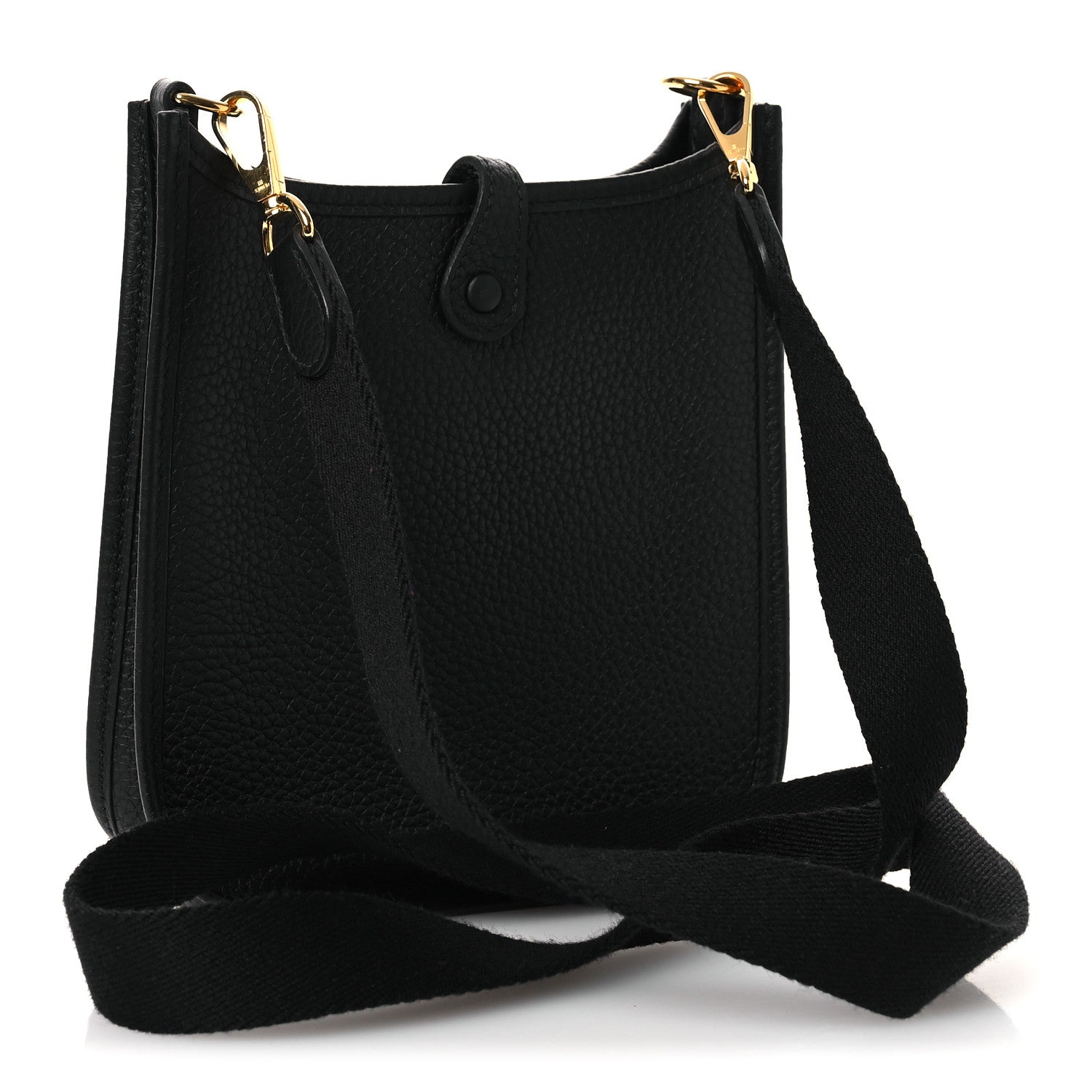 Hermes Taurillon Clemence Evelyne TPM Black 3 of 12