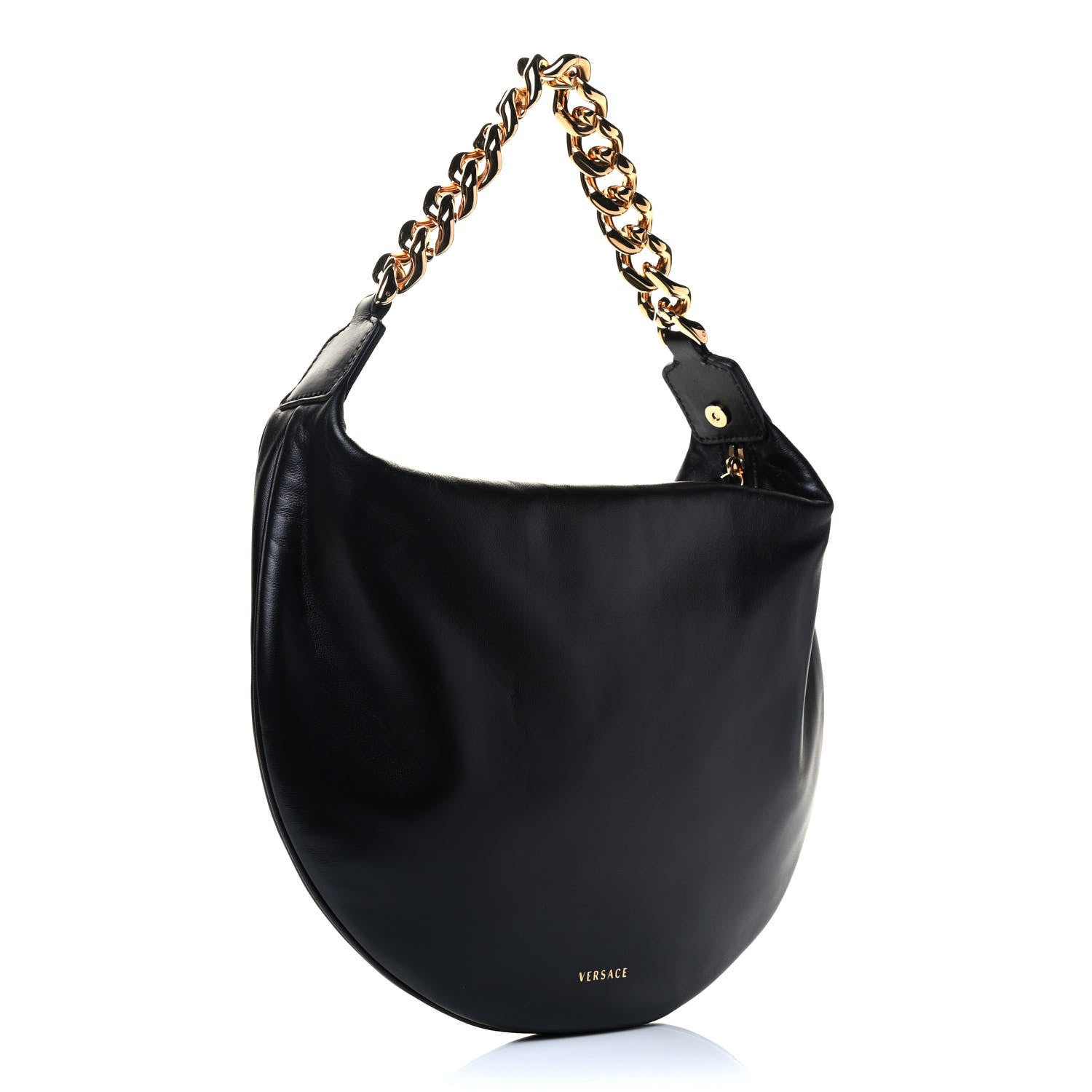 Versace Calfskin La Medusa Hobo Black 2 of 4