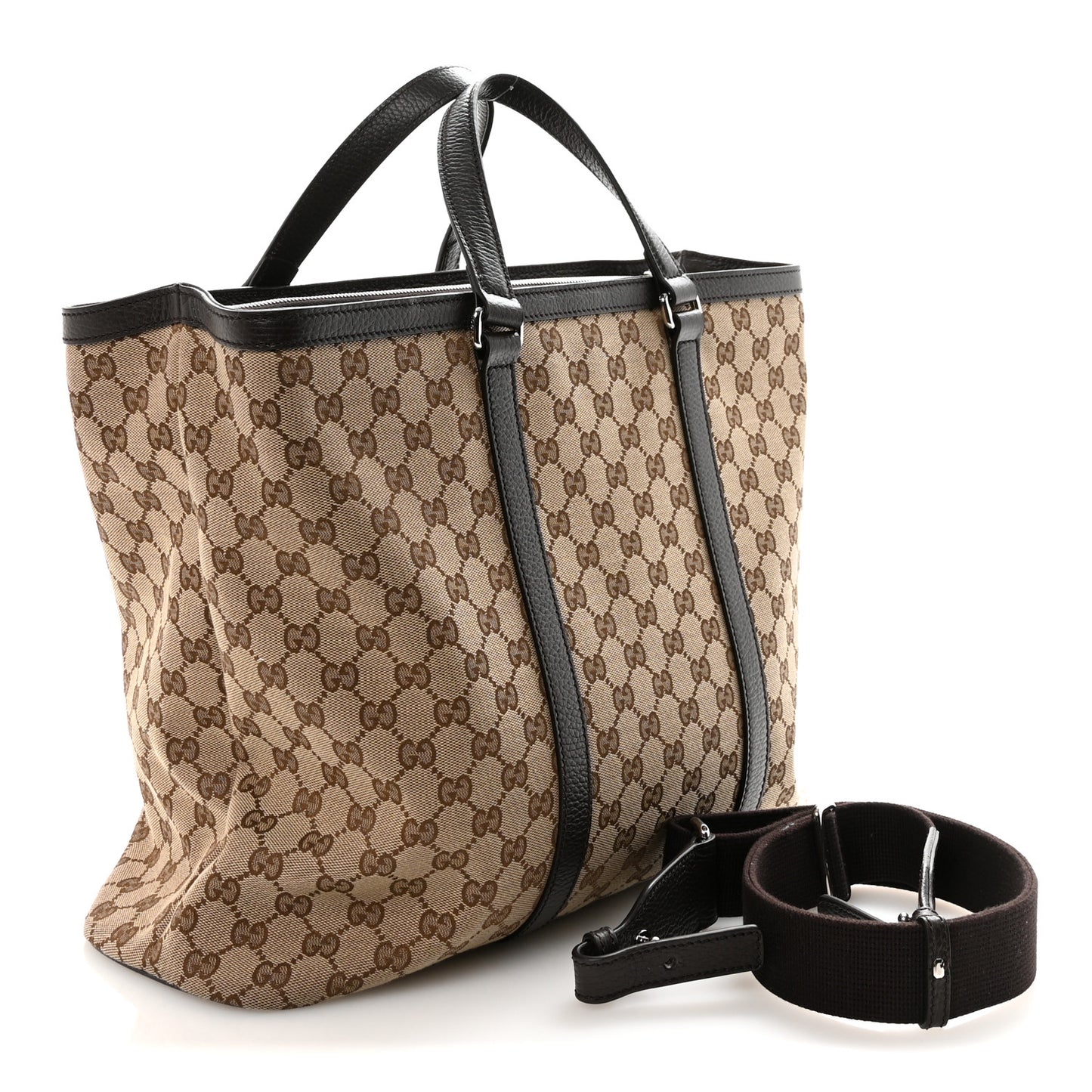 GG Monogram Large Joy Tote Bag Dark Brown