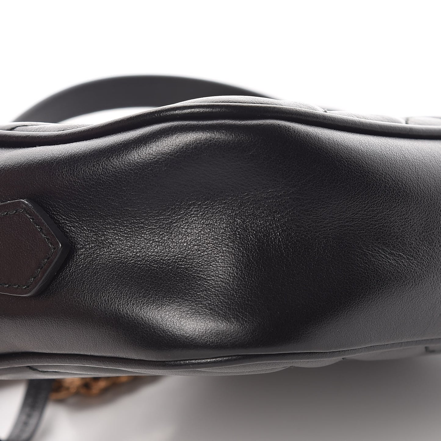Calfskin Matelasse Mini GG Marmont Chain Shoulder Bag Black