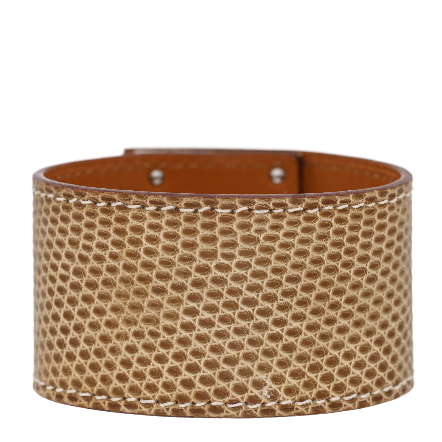 Hermes Lizard Kelly Dog Bracelet Ficelle 3 of 5