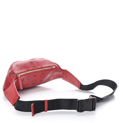 MCM Visetos Stark Belt Bag Red 3 of 9