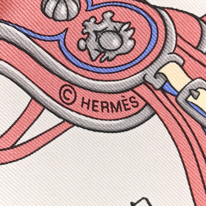 Hermes Silk Palonniers Scarf 70 Violine Gris Perle 4 of 4