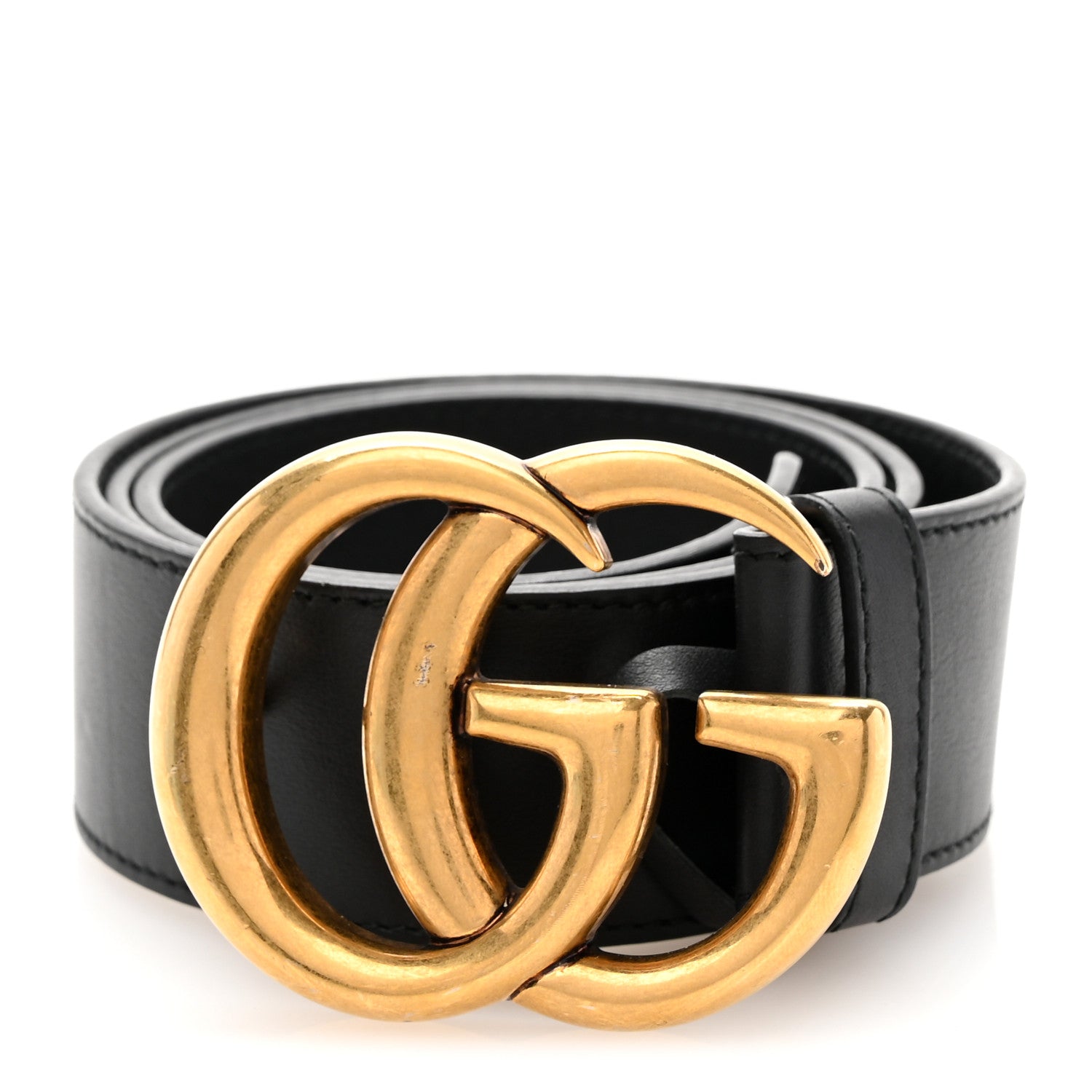 Gucci Calfskin Double G 40mm Belt 75 30 Black 1 of 7