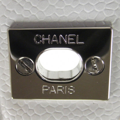 Chanel Caviar Quilted Medium Double Flap White 7 of 11