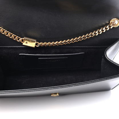Saint Laurent Smooth Calfskin Medium Classic Monogram Kate Tassel Satchel Black 5 of 10