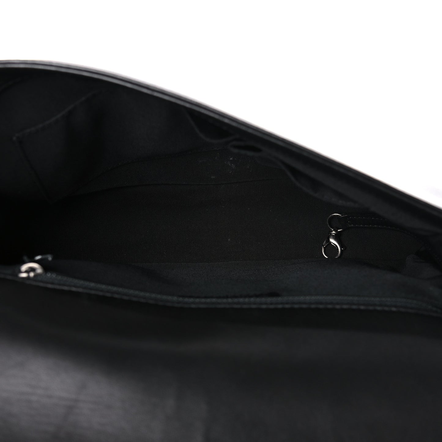 Lambskin Quilted Large Boy Flap Blue Black