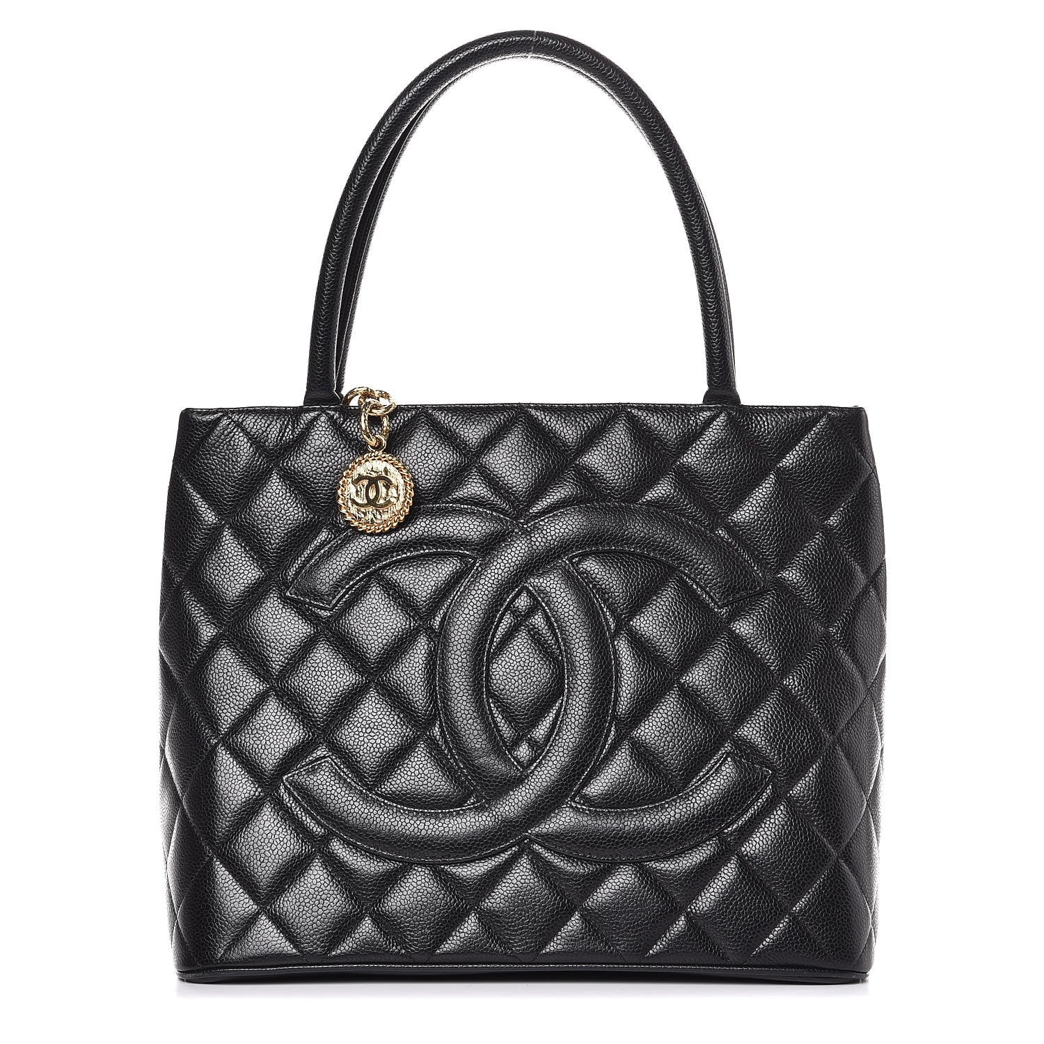 Chanel Caviar Quilted Medallion Tote Black 1 of 12
