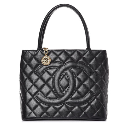Chanel Caviar Quilted Medallion Tote Black 1 of 12
