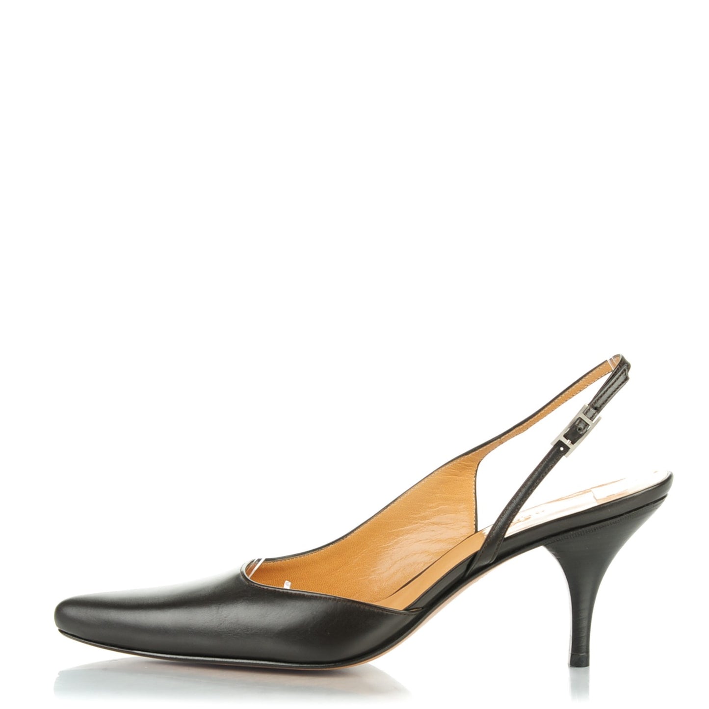 Calfskin 70 Slingback Pumps 37 Chocolate