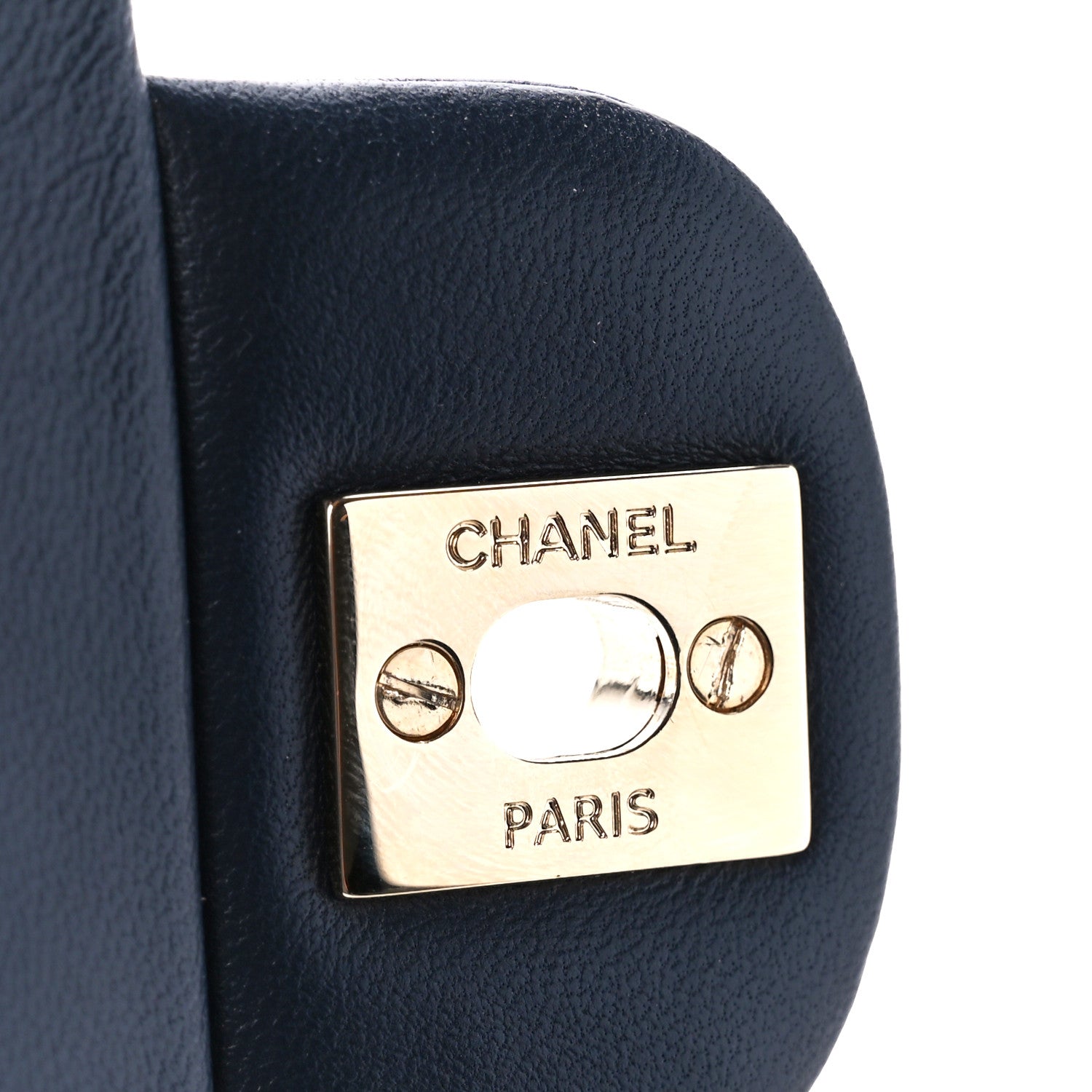Chanel Lambskin Quilted Mini Rectangular Flap Navy 7 of 11