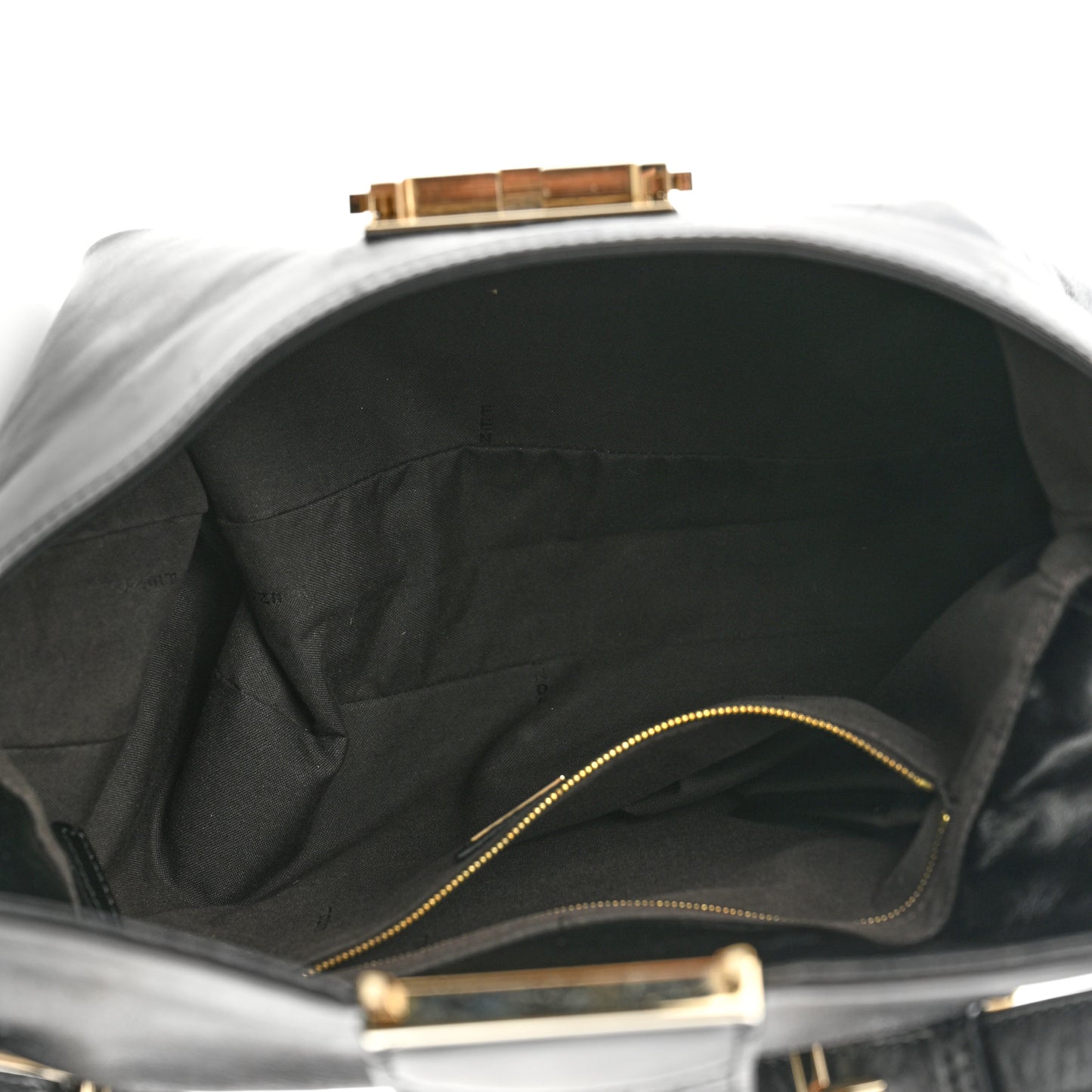 Vitello Acqua Maxi Baguette Shoulder Bag Black